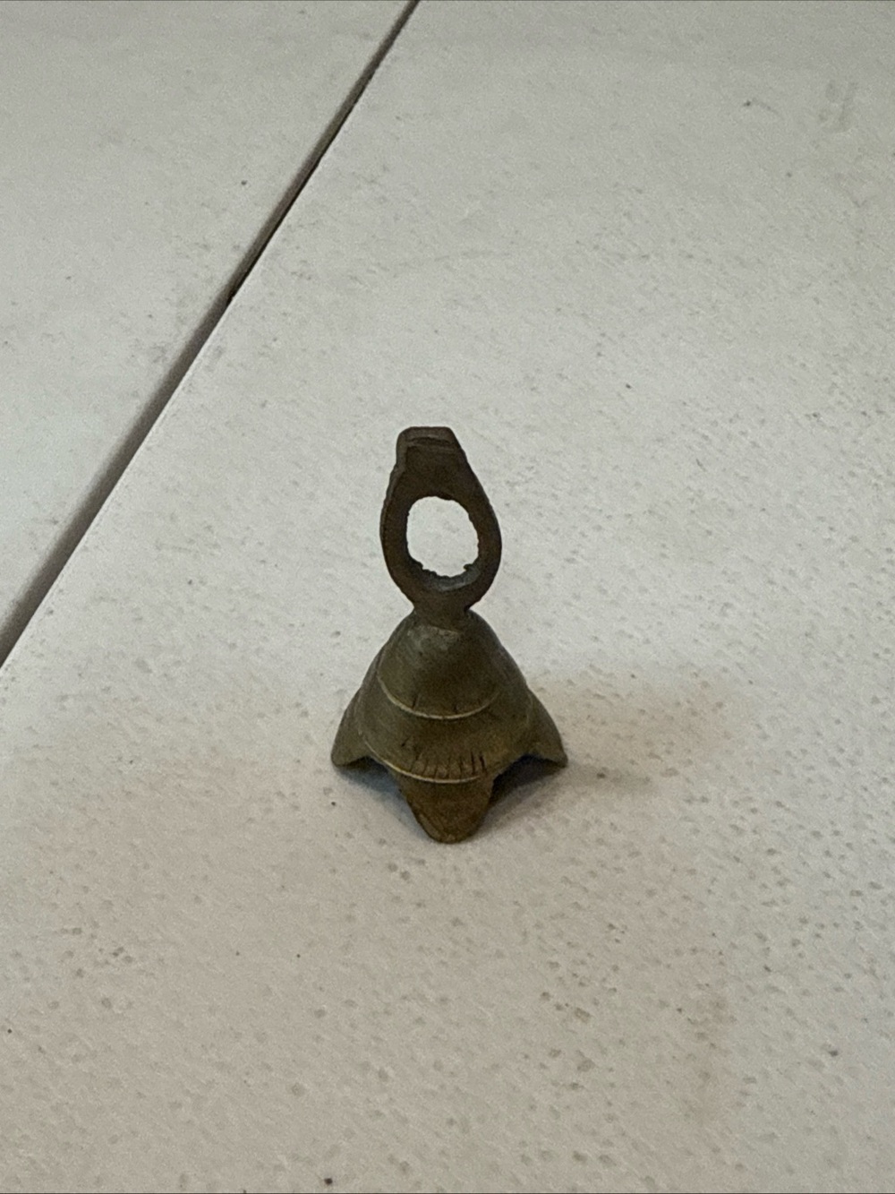 Vintage Miniature 2" Brass Bell antique